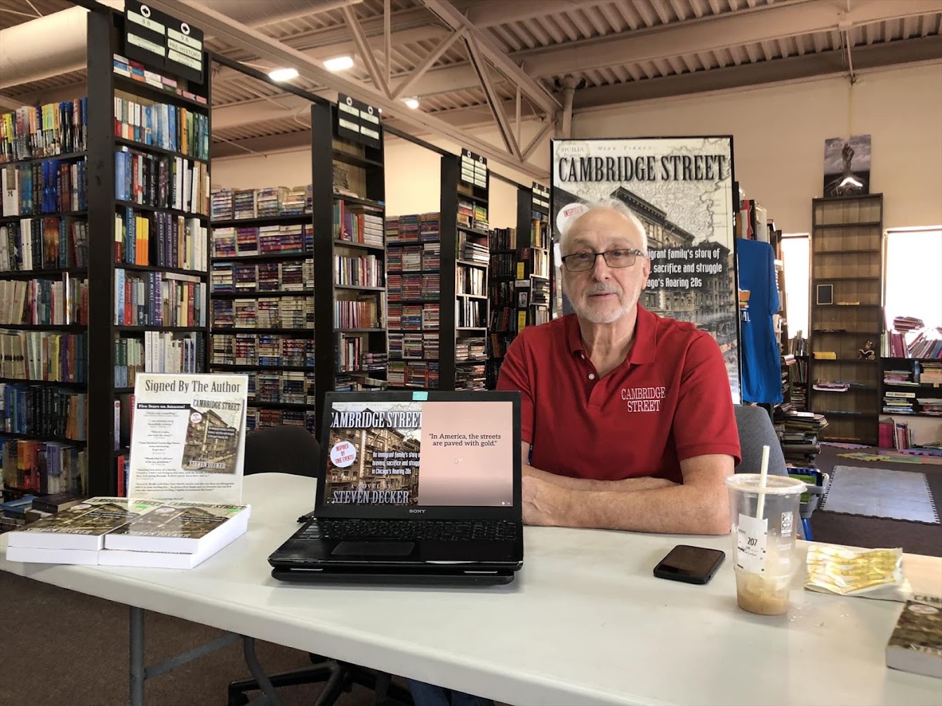 Book club gathering at The Book Market